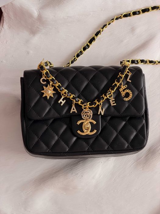Сумка Chanel Mini Lambskin Coco через плече крос боді Шанель