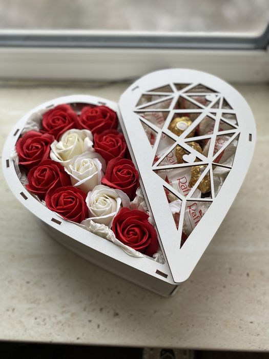 Букет с конфет, фуд букет букет с сухофруктов 14 февраля день влюбленн