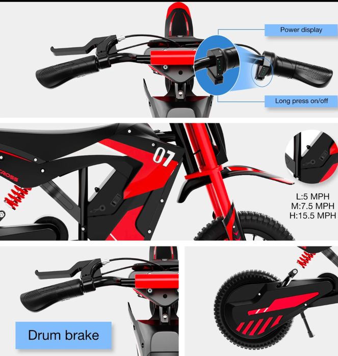 Mota electrica criança ev12m 36v 300w