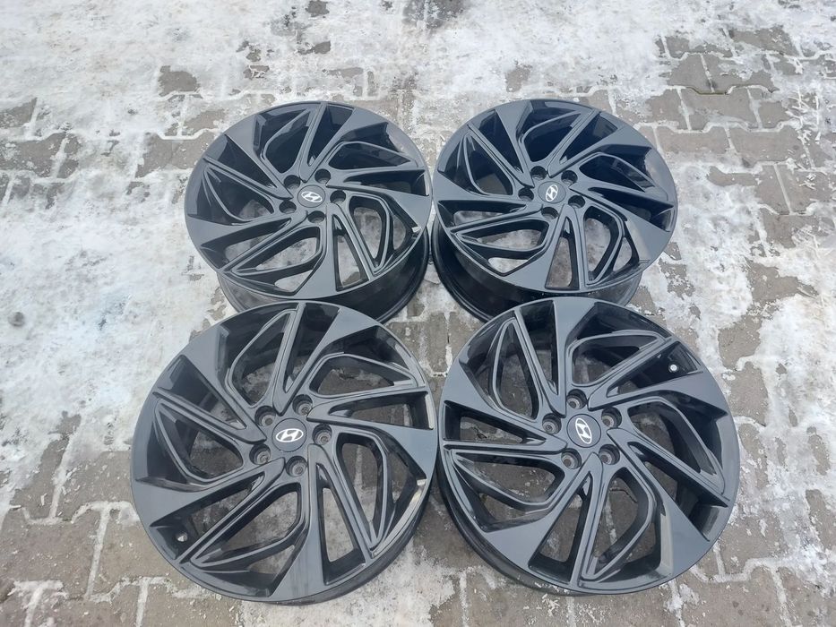 HYUNDAI TUCSON III SANTA FE III KONA IX35 FELGI ALUMINIOWE R19 7.5J ET53 5X114.3 N-LINE ORYGINAŁ PROSTE JAK NOWE