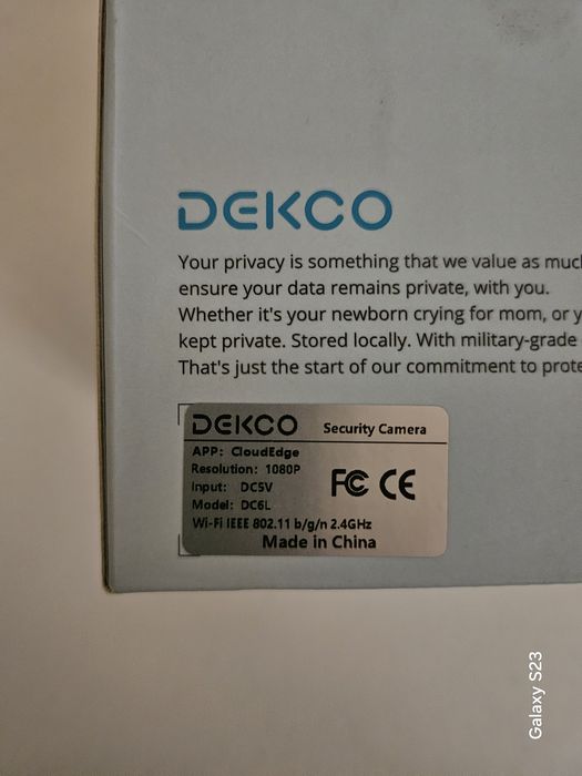 Wi-fi камери відеонагляду Dekco