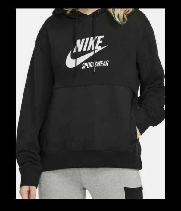 Nike Sportswear bluza sportowa damska logowana bawełna L/XL
