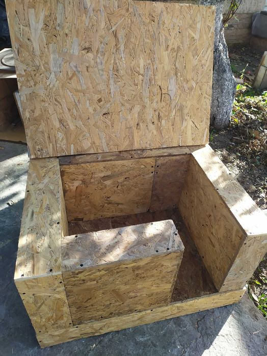 Будка термо для собаки из сип панелей