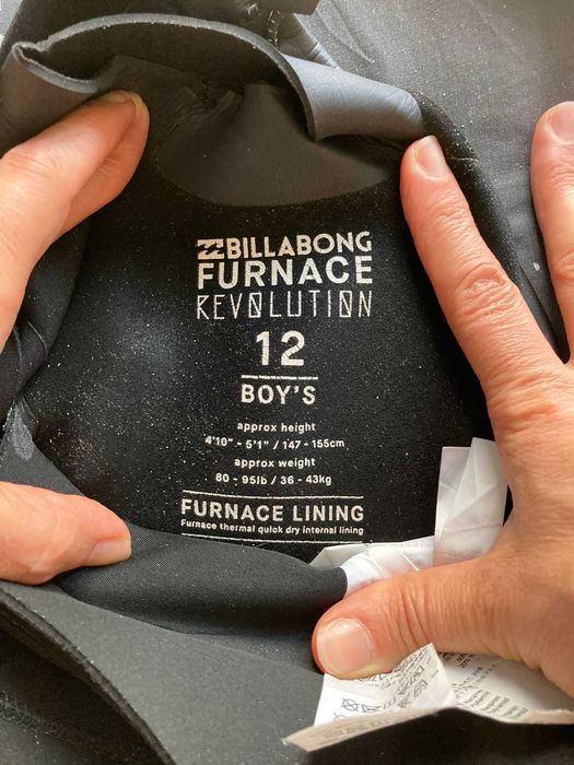 Fato Surf 4/3 BILLABONG Revolution 12 - 147/155cm - 36/43kg como NOVO