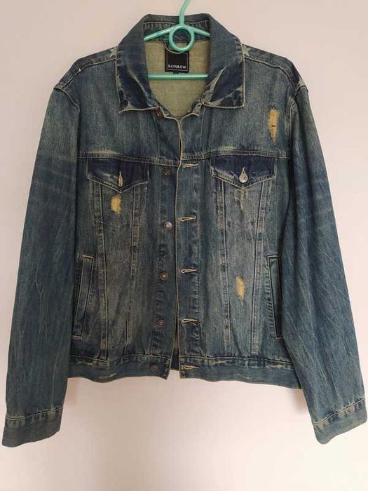 Kurtka jeansowa Rainbow bonprix katana męska L vintage