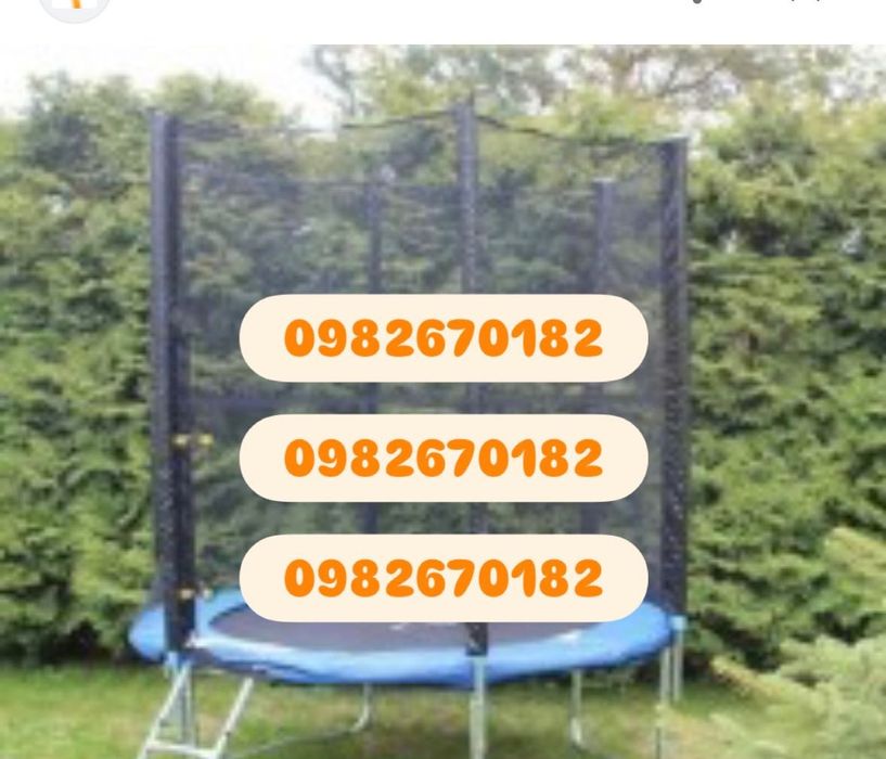 Батут дитячий  Hop Sport  140,  183см 252см 312см 374см