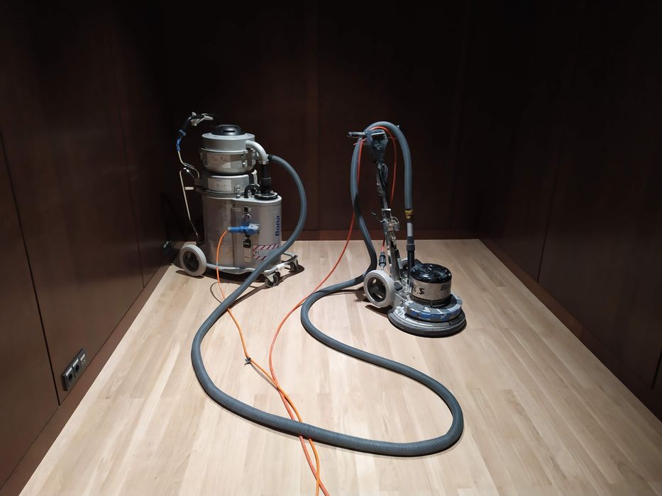 Cyklinowanie bezpyłowe   lakier Bona Trafic hd krótkie terminy