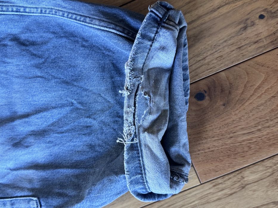 Granatowe spodnie/jeansy H&M - baggy fit