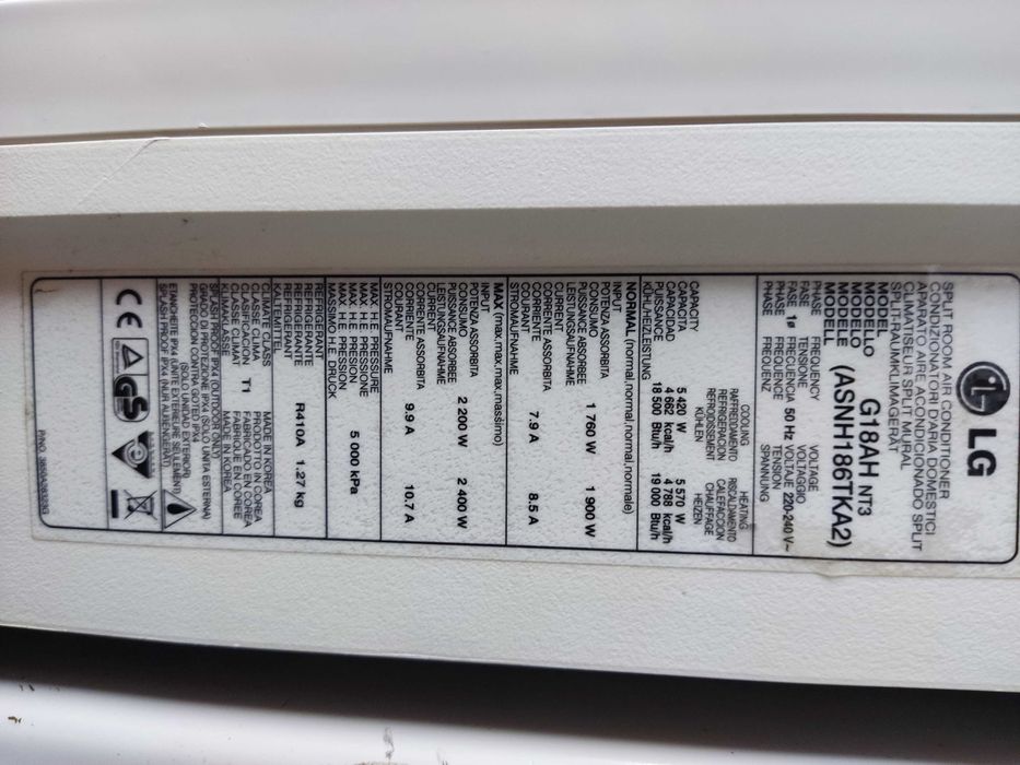 Ar Condicionado LG 18000 Btu/h usado