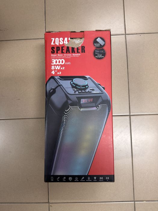 Colunas Bluetooth Portáteis com Luz LED - Novas