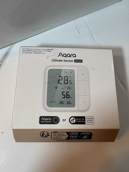 Inteligentny Czujnik Klimatu Aqara Climate Sensor W100 (TH-S04E) – Pełen Zestaw