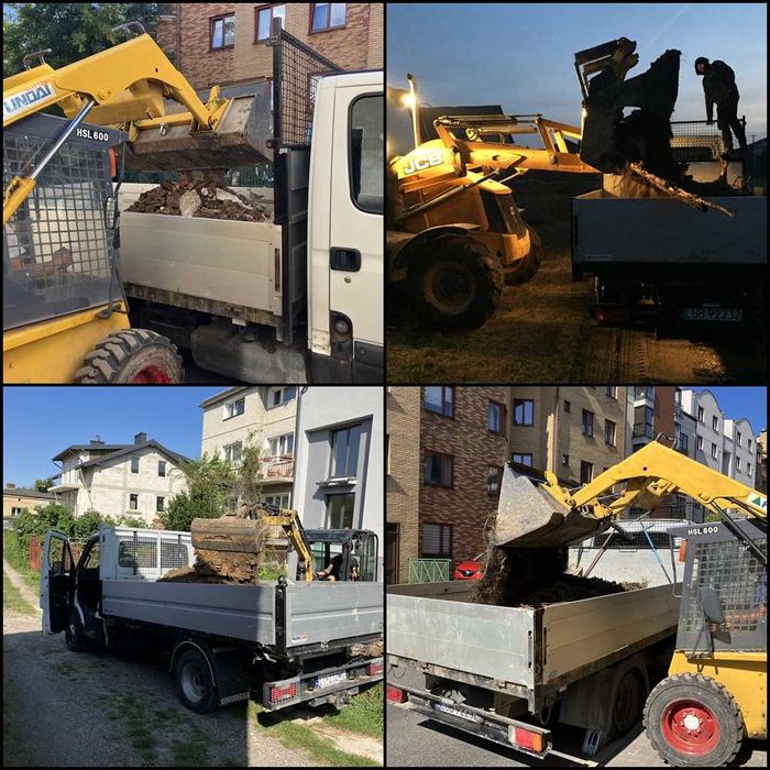 WYWÓZ Śmieci Gruzu Czyszczenie Działek Mieszkań Rozbiórki Altan Domów