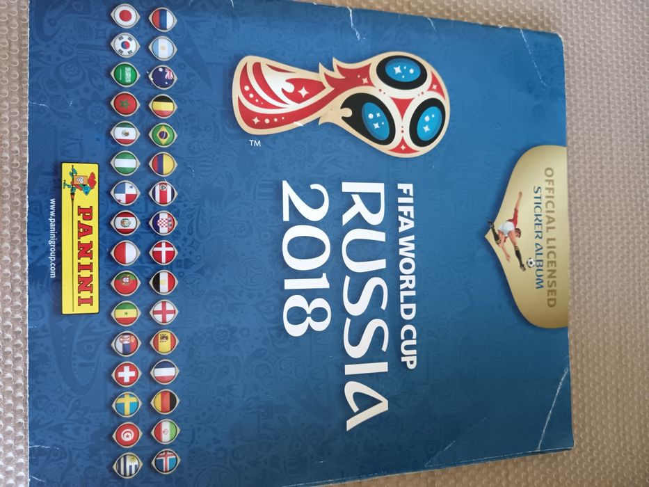 Cromos caderneta Mundial 2018