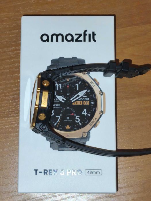 Amazfit T-Rex 3 Pro Black Gold | Титан + Сапфір | Новий стан/гарантія