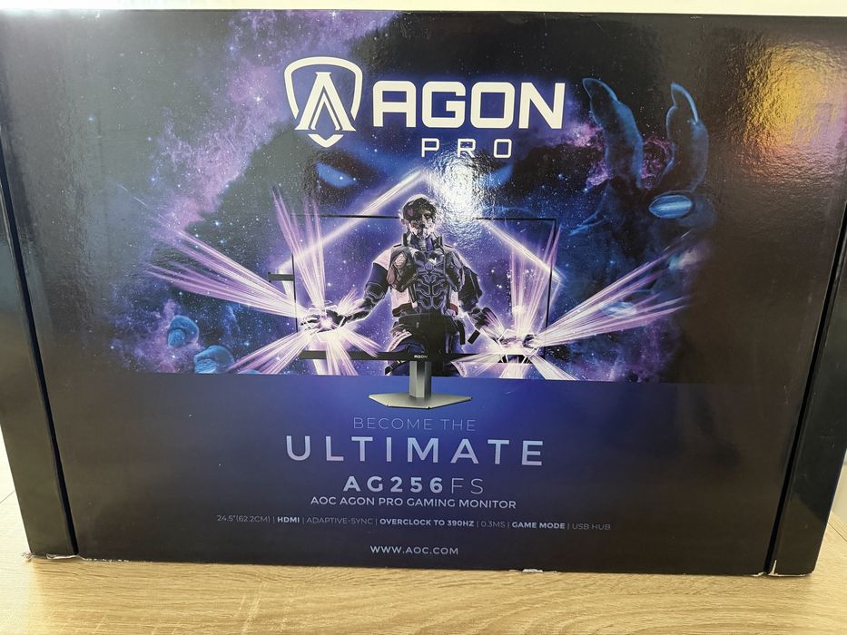 Monitor AOC Agon Pro AG256FS (24.5'' - Fast IPS - FHD - 0.3 ms 360hz/OC-390hz