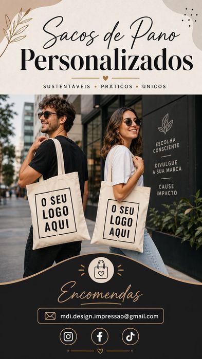 Sacos pano multifunções