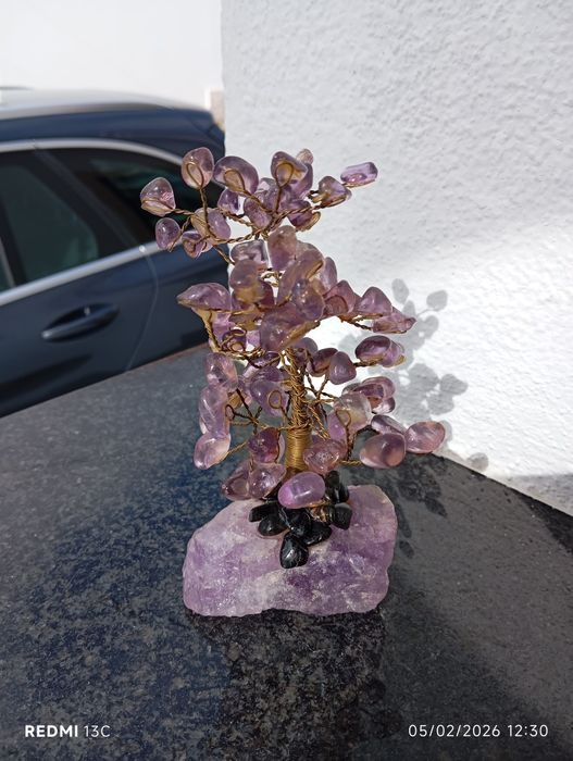 Árvore da felicidade em ametista