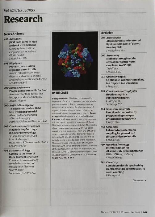 Nauka Medycyna Nature 26.11/23 wiedza, chemia technologia