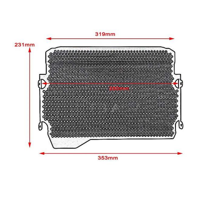 Grelha de Proteção Radiador Yamaha MT-07 / FZ-07 (18-24) - Alumínio