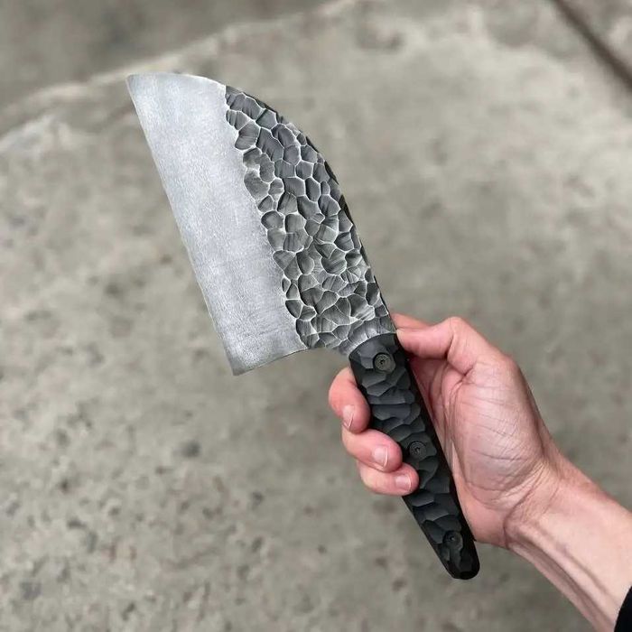 Ніж серб ручної роботи, кухонна сокирка, нож серб ручной работы