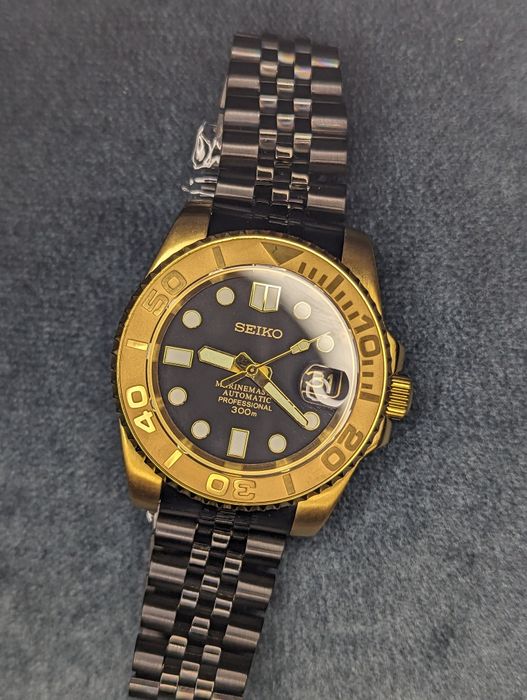 Seiko mod jedyny taki złoto czarny 1/1