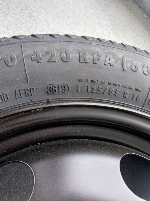 Koło dojazdowe zapas Peugeot Citroen 16 4x108