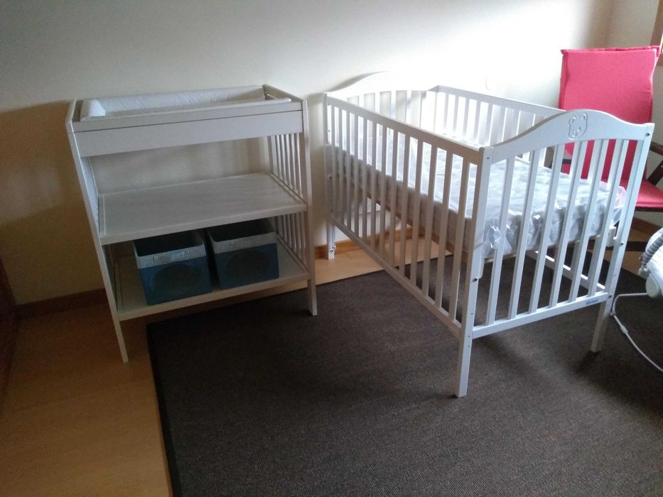 Cama de grades CARBEBE Urso branco