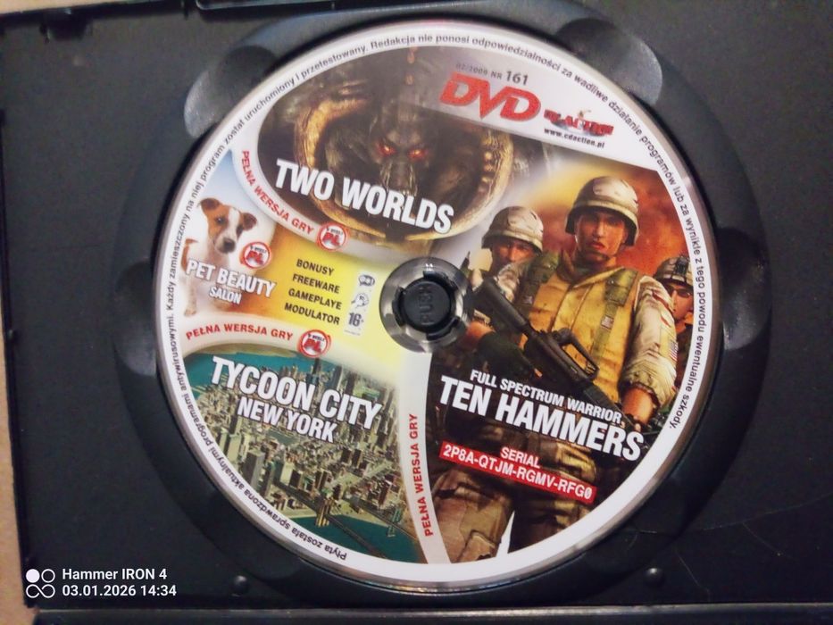 Two Worlds + Ten Hammers + Tycoon City New York PL – DVD PC (CD-Action