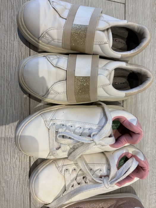 4 pares sapatilhas menina, em bom estado. 33 e 34
