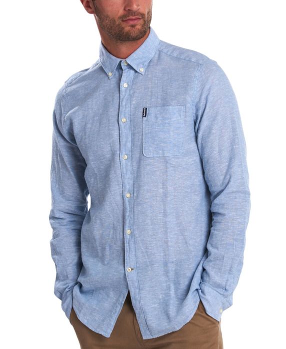 Чоловіча сорочка Barbour  розмір М, льонна сорочка чоловіча