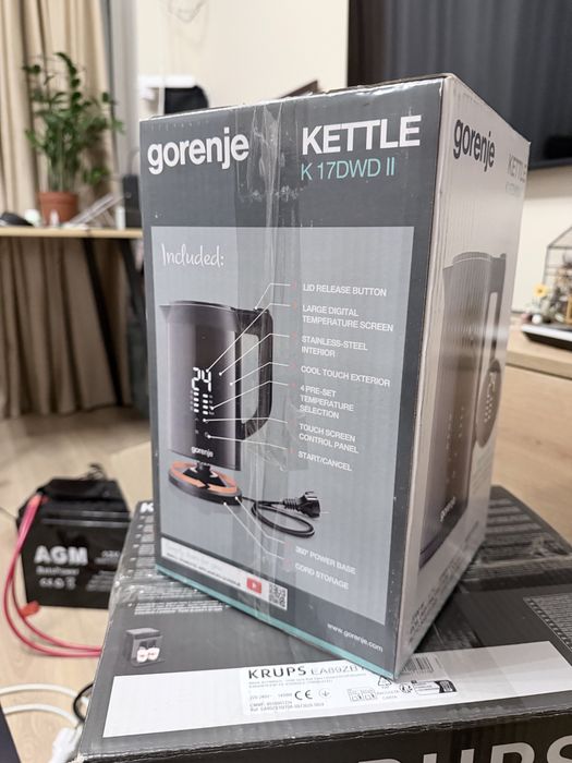 Електрочайник Gorenje K17DWD II 2200W, 1.7L, сенсорний