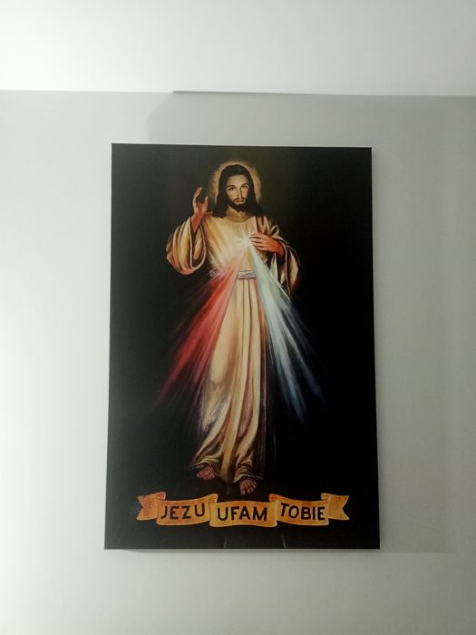 Obraz na płótnie Jezu ufam Tobie 120 na 80 cm