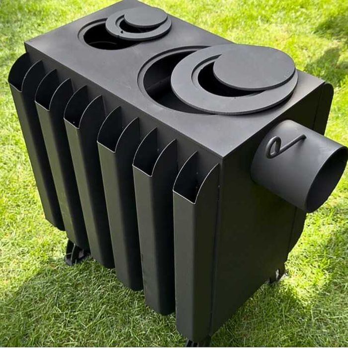 Піч буржуйка булер'ян "Батарея НОВА", метал 4мм, для Дому Дачі в Гараж