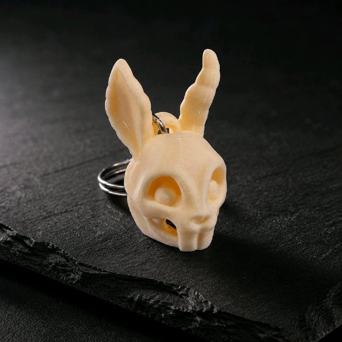 Brelok Czaszki Króliczka na Halloween z Mrocznym Klimatem!
