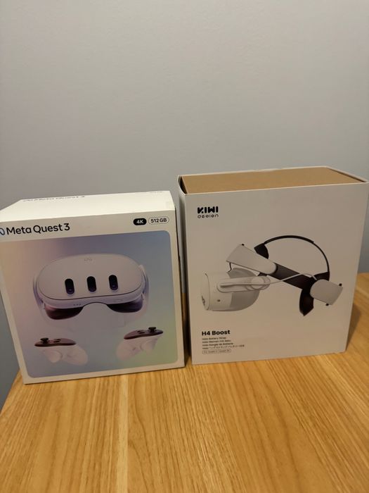 Meta Oculus Quest3  VR 4k 512GB + KIWI design H4 Boost - STAN IDEALNY! GWARANCJA!