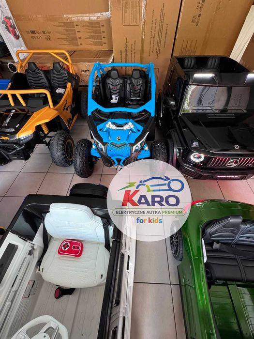 SKLEP Auto Na Akumulator Dla Dzieci Pilot Miękkie Koła EVA Quad Baggy