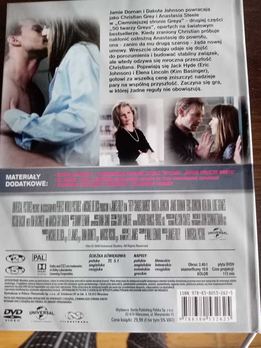 Ciemniejsza strona Greya DVD
