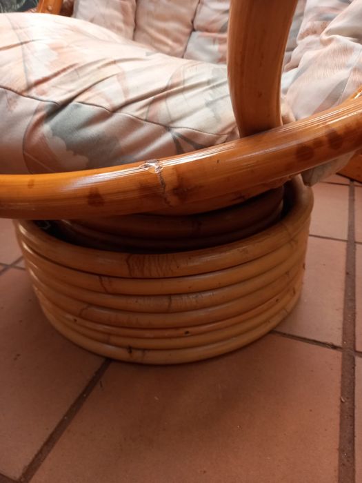 Cadeira de jardim em verga