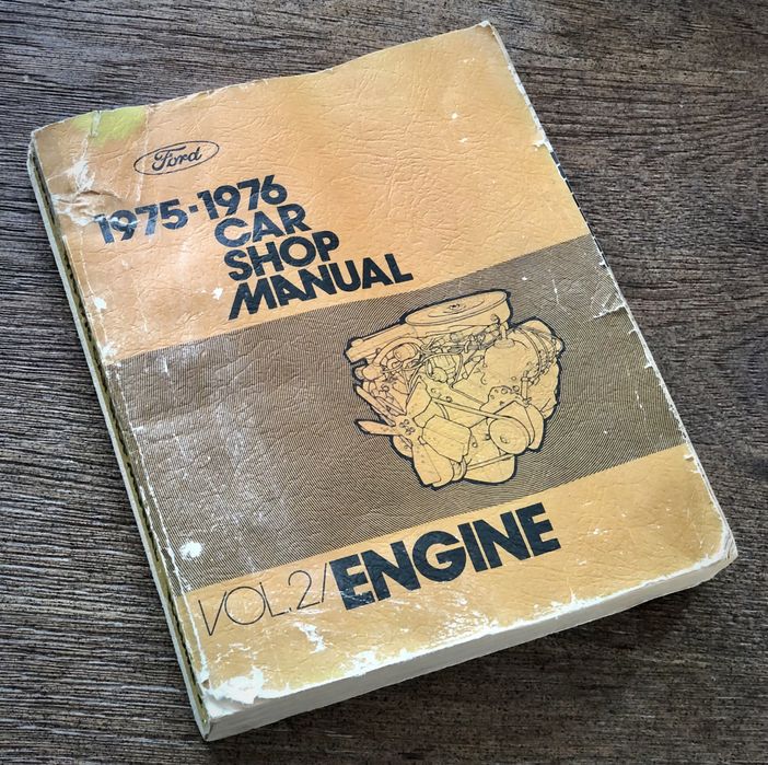 Książka Silnik Ford 1975 76 Car Shop Manual Engine vol 2 retro mechani