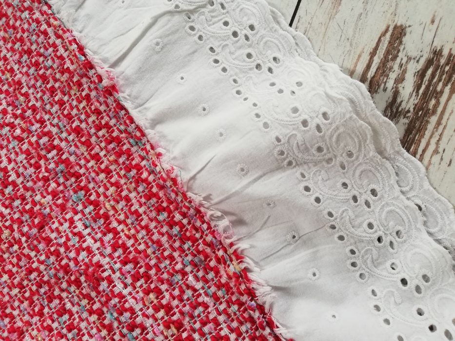 Bluzka z haftowanym kołnierzem, koszula