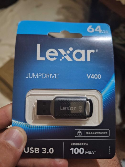Новая флешка Lexar v400 USB 3.0 64gb 100mb скорость