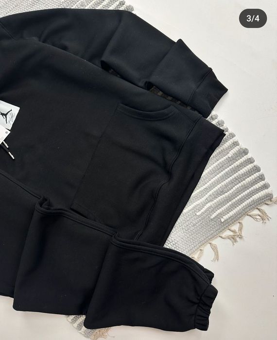 Мужской спортивный костюм трехнитка на флисе Jordan норма/батал/суперб