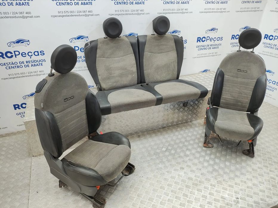 Conjunto Bancos Pele Tecido Fiat 500 312 2007 - 2024
