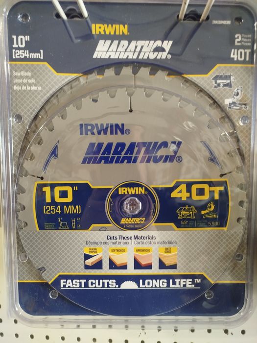 Irwin marathon пильний диск по дереву 254мм  10" Оригінал США