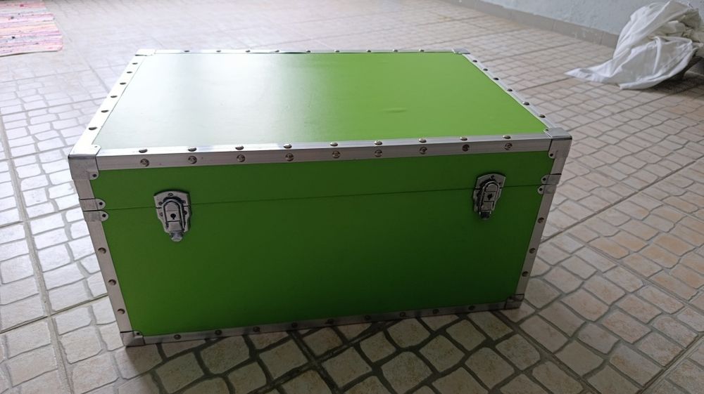 Baú/caiva verde arrumação