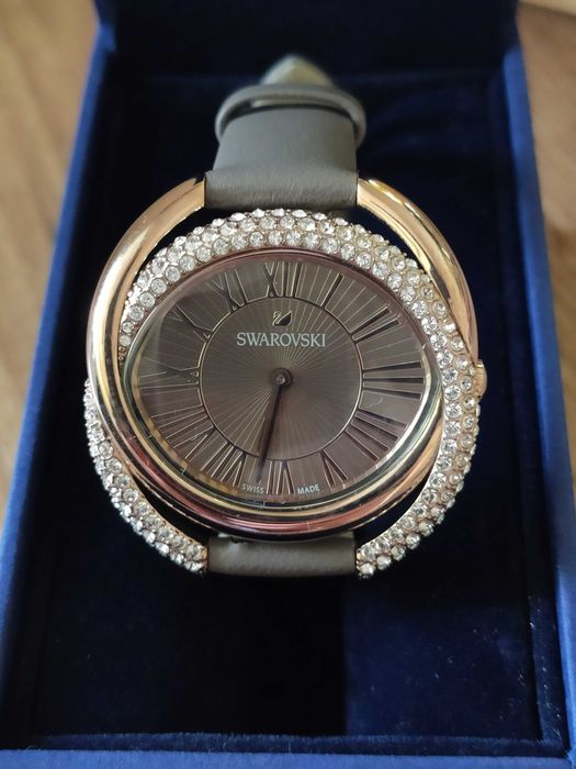 Swarovski zegarek Duo skórzany pasek