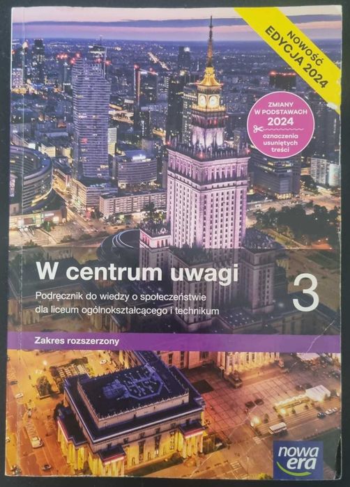 W centrum uawgi 3. Podręcznik. Nowa Era. Zakres rozszerzony. Edycja 2024.