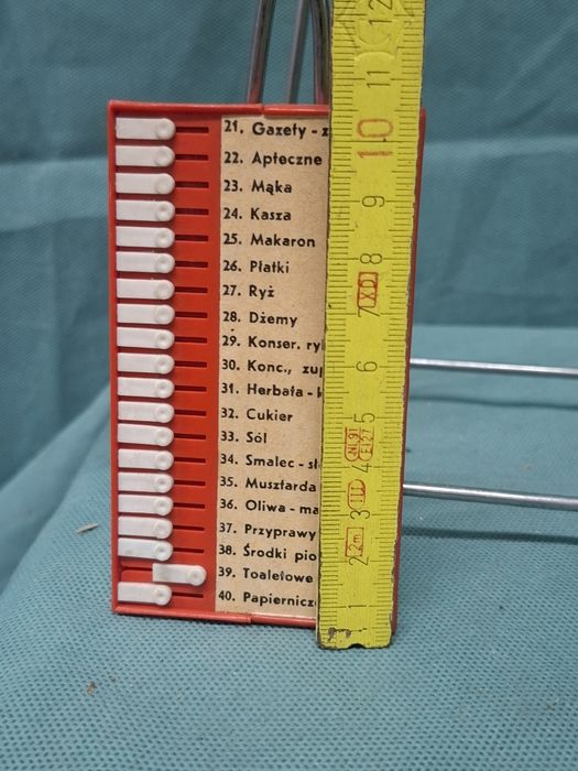 Zakupnik plastikowy notes zakupowy prl