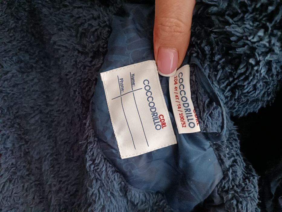 Kurtka zimowa coccodrillo z dinozaurami