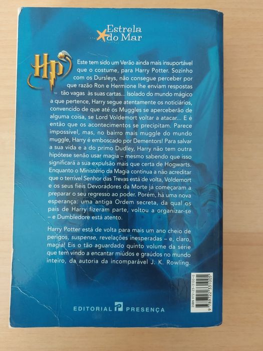 Livro - Harry Potter E a ordem da Fénix 1ª Edição J.K. Rowling